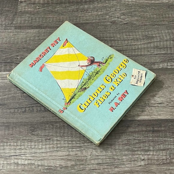 CURIOUS GEORGE FLIES A KITE by MARGRET REY - H.A.REY [ VINTAGE 1958 ] - Picture 3 of 11